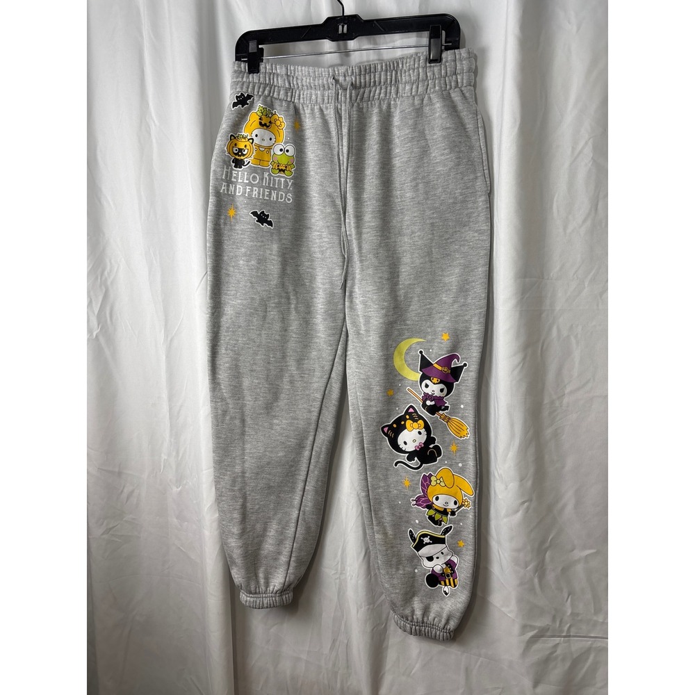 Sanrio Hello Kitty and Friends Halloween Heather Gray Jogger Sweatpants Medium